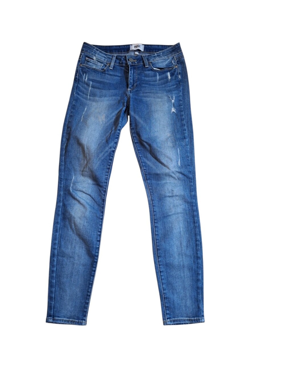 PAIGE VERDUGO Ultra Skinny Jeans Ladies 28 Beachwood slightly distressed denim
